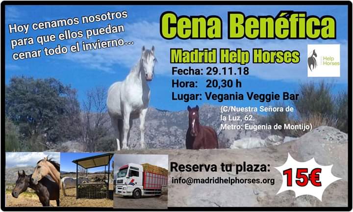 Cena A Favor De Madrid Help Horses En Vegania