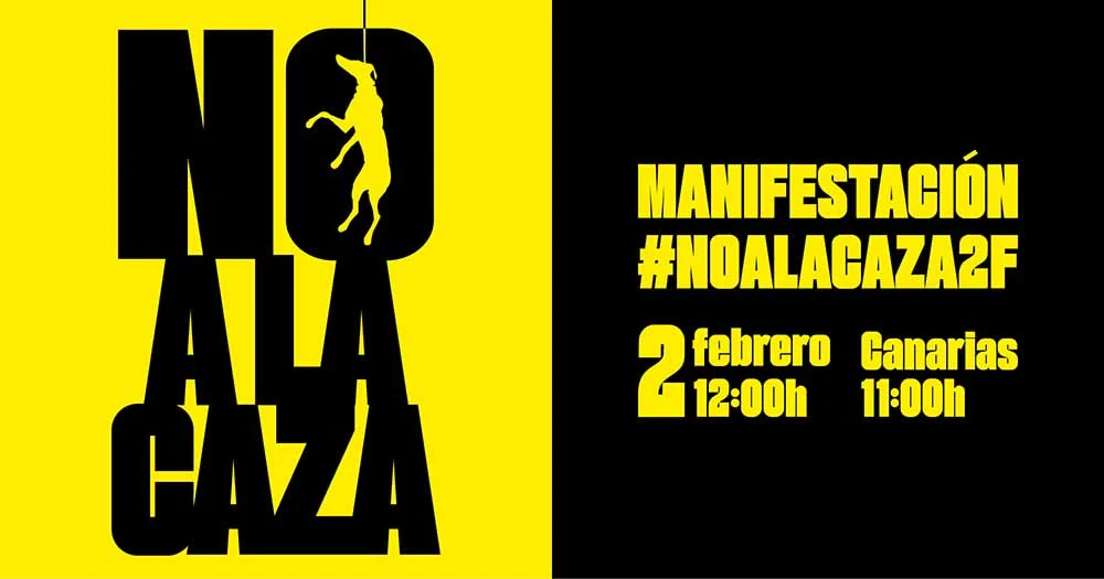 Manifestación no a la caza 2025