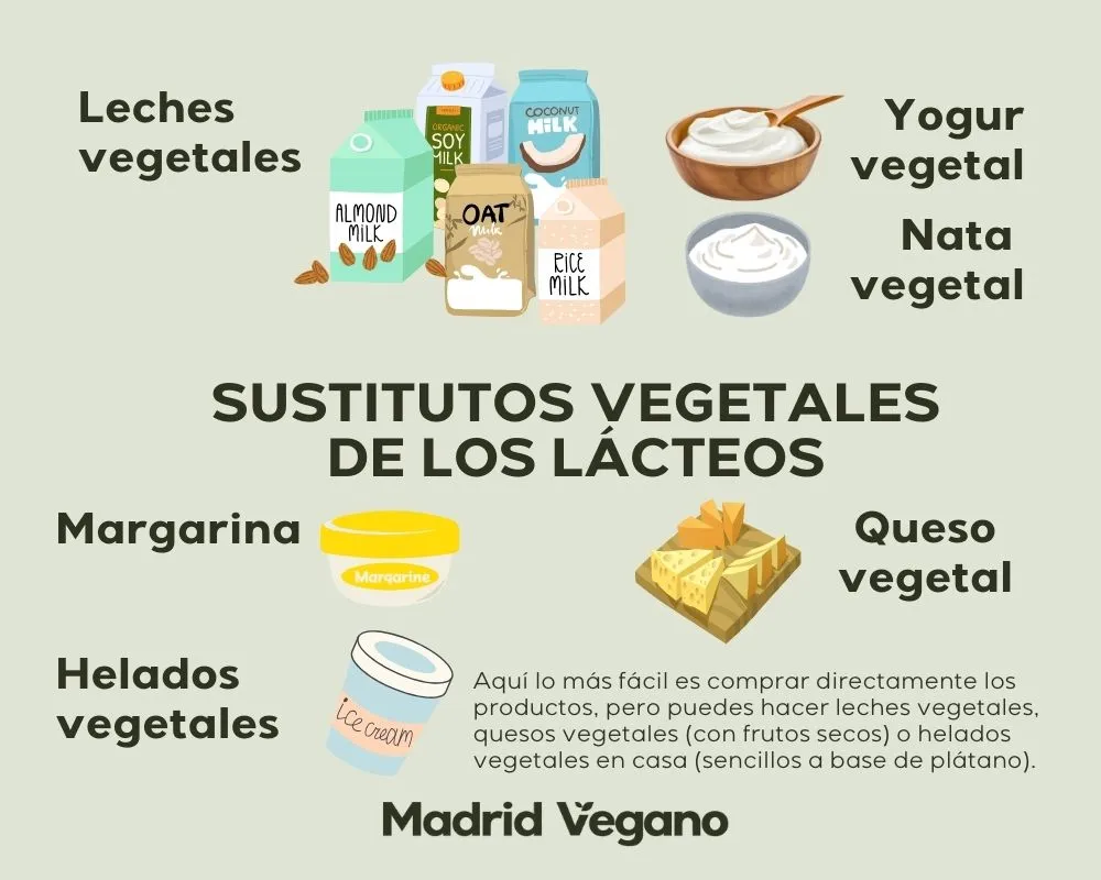 Guía de sustitutos veganos